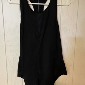 Black Effortless Tank-Long